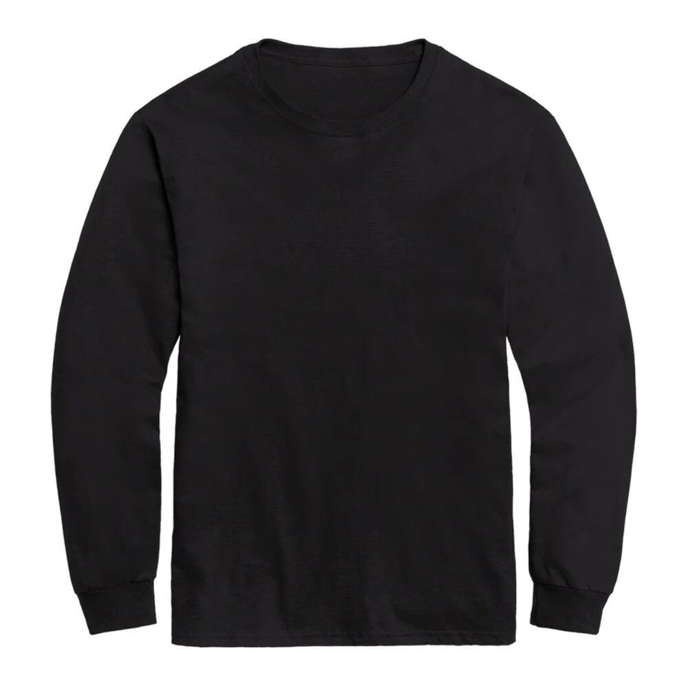 Ouray Mens Long Sleeve Black Cotton Tee Shirt Style 23050 Size Small NWT